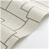 Casadeco|Papier peint moderne effet textile avec broderies et formes géométriques|Imitation Tissu