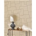 Casadeco|Embroidered textile effect wallpaper in modern style|Fabric Imitation