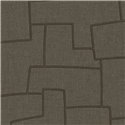 Casadeco|Modern living room wallpaper with embroidered geometric pattern on canvas|Fabric Imitation