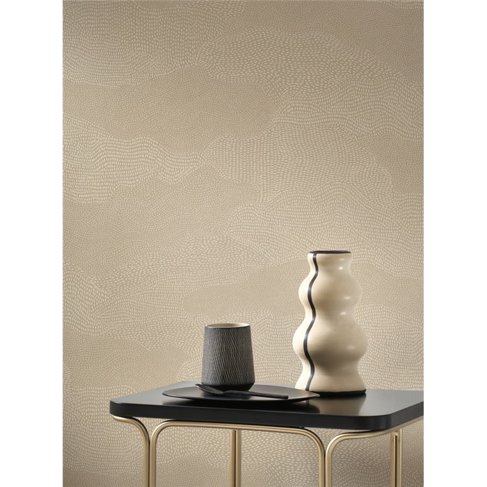 Casadeco|Papier peint contemporain avec formes de nuages pour espaces modernes|Papier Peint