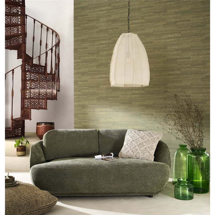 Casadeco|Papel pintado textura abstracta con pátina verde|Imitacion Madera