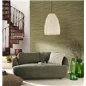 Casadeco|Abstract texture wallpaper with green patina|Wood Imitation