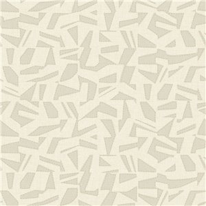 Papeldecor|Wallpaper natural fibre with rustic style texture in cream white|Wallpaper