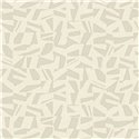 Casadeco|Raw white linen-effect wallpaper with geometric shapes, ethnic style|Wallpaper