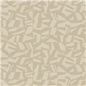 Casadeco|Papier peint moderne effet lin beige avec touche ethnique|Papier Peint