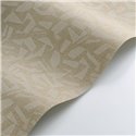 Casadeco|Papier peint moderne effet lin beige avec touche ethnique|Papier Peint