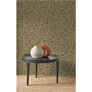 Papeldecor|Papel pintado palmeras tropicales gris perlado con un bonito brillo|Papel Pintado 2