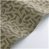 Casadeco|Modern ethnic-style green wallpaper with linen-effect texture|Wallpaper
