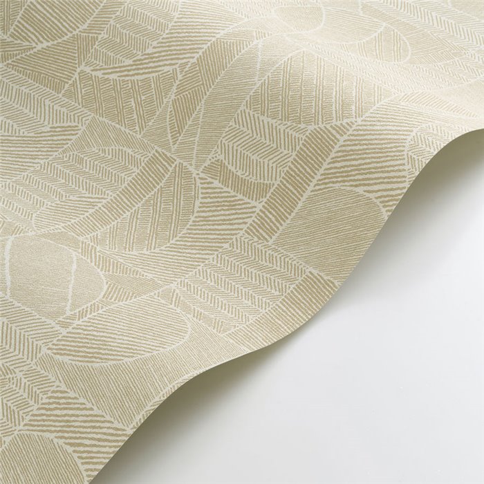 Casadeco|Beige ethnic-style wallpaper with a modern touch|Wallpaper