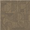 Casadeco|Braune Ethno-Patchwork-Tapete im zeitgenössischen Stil|Ethnisch