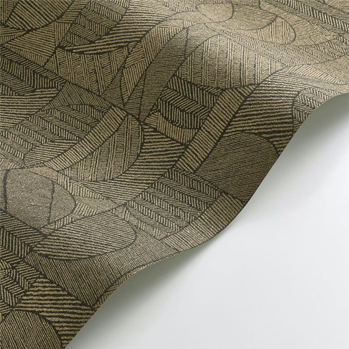 Casadeco|Braune Ethno-Patchwork-Tapete im zeitgenössischen Stil|Ethnisch