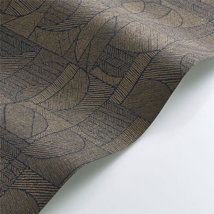 Casadeco|Papel pintado étnico contemporáneo con un moderno patchwork efecto textil|Étnico