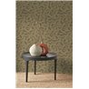 Casadeco|Papier peint moderne effet lin beige avec touche ethnique|Papier Peint