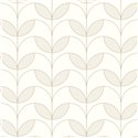 Casadeco|Papel pintado elegante beige estilo Art Deco, inspirado en tiaras de cabaret|Papel Pintado