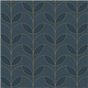 Casadeco|Papier peint art déco bleu, moderne et élégant|Papier Peint