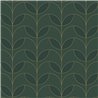 Casadeco|Papel pintado estilo art deco verde, patrón forma de pétalos|Papel Pintado