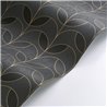 Casadeco|Black Art Deco wallpaper with elegant golden petals|Wallpaper