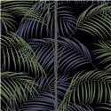 Casadeco|Modern palm leaf wallpaper with an Art Deco touch|Floral