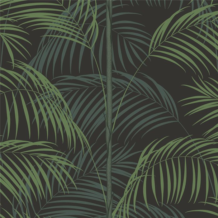 Casadeco|Papel pintado palmeras verdes con un toque art deco|Tropical