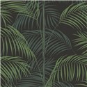 Casadeco|Green palm wallpaper with an Art Deco touch|Tropical