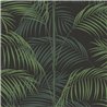 Casadeco|Green palm wallpaper with an Art Deco touch|Tropical