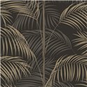 Casadeco|Modern style black palm leaf wallpaper|Floral