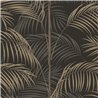 Casadeco|Modern style black palm leaf wallpaper|Floral