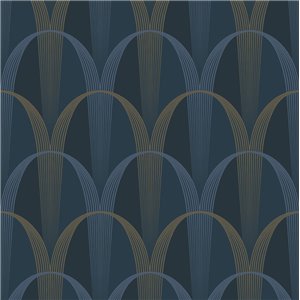 Casadeco|Green Art Deco style wallpaper, ideal for commercial and hospitality spaces|Wallpaper