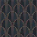 Casadeco|Art Deco wallpaper with interlacing and modern colors, ideal for hospitality|Wallpaper