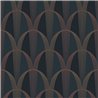 Casadeco|Art Deco wallpaper with interlacing and modern colors, ideal for hospitality|Wallpaper