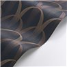 Casadeco|Art Deco wallpaper with interlacing and modern colors, ideal for hospitality|Wallpaper