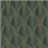 Casadeco|Green Art Deco style wallpaper, ideal for commercial and hospitality spaces|Wallpaper