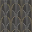 Casadeco|Modern black Art Deco wallpaper ideal for fashion boutiques|Wallpaper