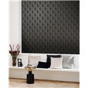 Casadeco|Modern black Art Deco wallpaper ideal for fashion boutiques|Wallpaper