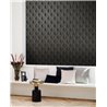 Casadeco|Modern black Art Deco wallpaper ideal for fashion boutiques|Wallpaper