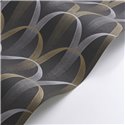Casadeco|Modern black Art Deco wallpaper ideal for fashion boutiques|Wallpaper