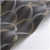 Casadeco|Modern black Art Deco wallpaper ideal for fashion boutiques|Wallpaper