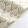 Casadeco|Elegant beige palm leaf wallpaper in Art Deco style|Wallpaper