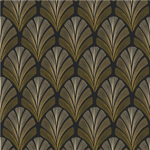 As Creation|Modern art deco wallpaper metallic brown gold|Art Deco