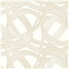 Casadeco|Weiße moderne Tapete mit abstrakten Spiralen in Beige|Modern