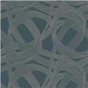Casadeco|Papel pintado moderno azul y gris con espirales y formas abstractas|Papel Pintado