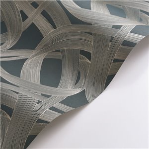 Casadeco|Papel pintado moderno dorado con formas abstractas|Papel Pintado 2