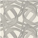 Casadeco|Moderne Wohnzimmer-Tapete mit abstrakten Spiralen in Beige und Schwarz|Modern