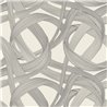 Casadeco|Moderne Wohnzimmer-Tapete mit abstrakten Spiralen in Beige und Schwarz|Modern