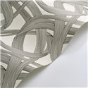 Casadeco|Papier peint salon moderne avec spirales style abstrait beige et noir|Moderne