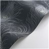 Casadeco|Papel pintado plumas pavo real azul estilo art decó|Papel Pintado