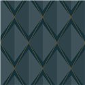 Casadeco|Blue rhombus wallpaper in geometric English style|Rhombus