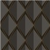 Casadeco|Papier peint géométrique 3D style moderne avec losanges noirs brillants et mats|Losanges