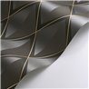 Casadeco|Papel pintado geométrico 3D estilo moderno con rombos negros brillo y mate|Rombos