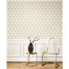 Casadeco|Papier peint art déco bleu moderne avec feuilles de palmier|Papier Peint